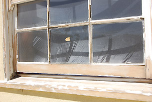 Detail of Prep Work on Windows on Glendale House